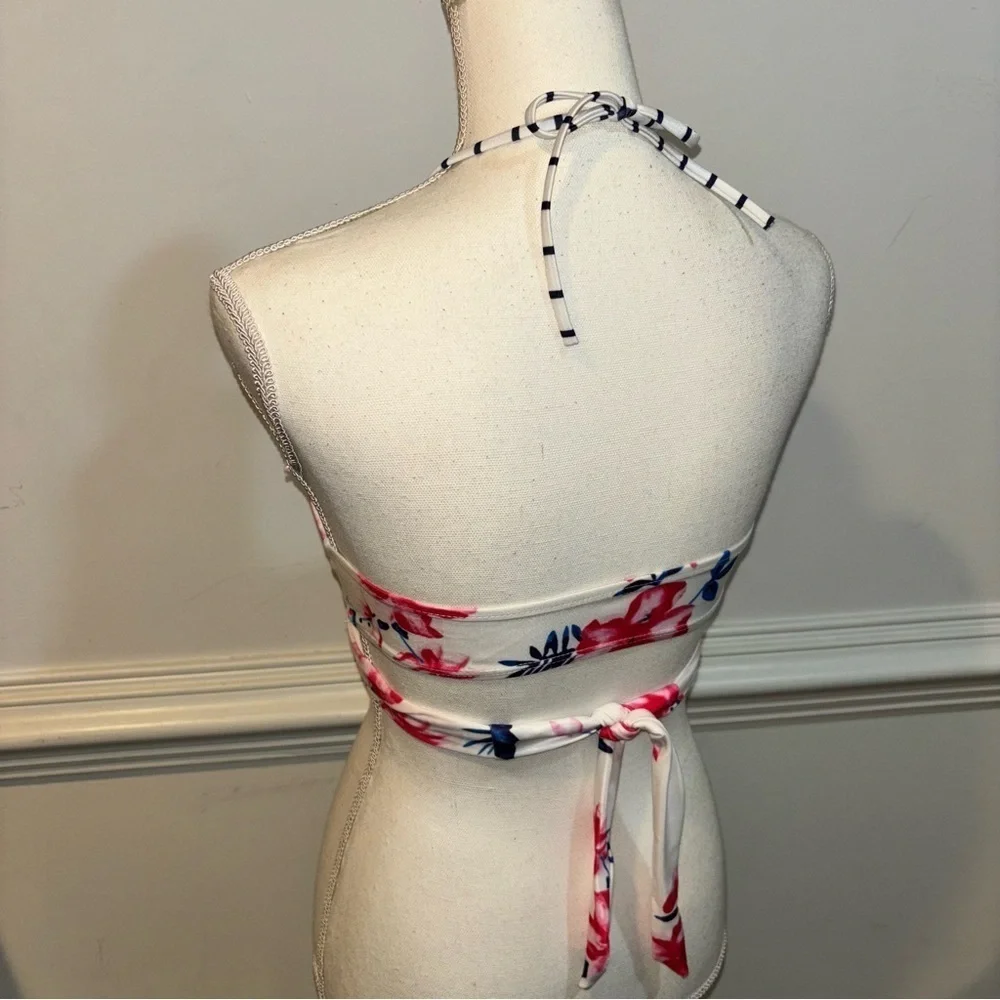Floral Swim Bikini Top, sz M